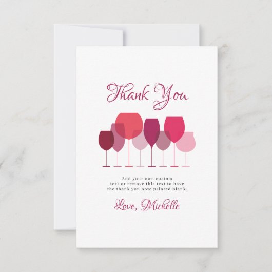 Wijntest Dank u wel kaarten (Voorkant)