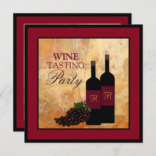 Wijntest Kaart (Voorkant / Achterkant)