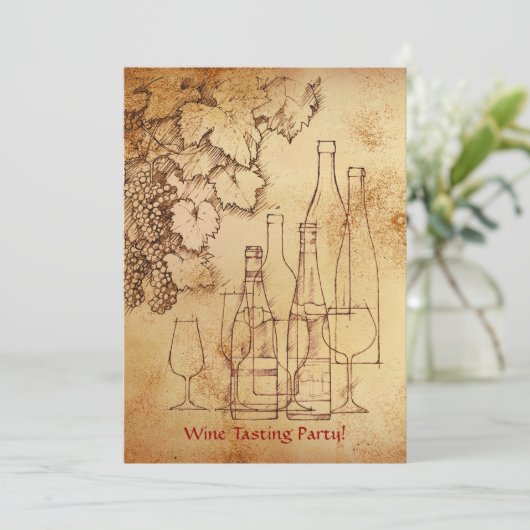 Wijntest Kaart (Staand voorkant)