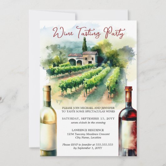 Wijntest Kaart (Voorkant)