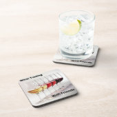 Wijntest met vrienden op een bier onderzetter (Rechterzijde)