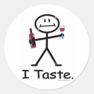 Wijntest Ronde Sticker
