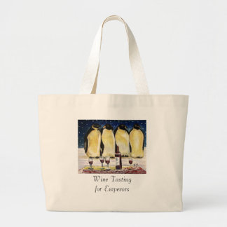 Wijntest voor keizers grote tote bag