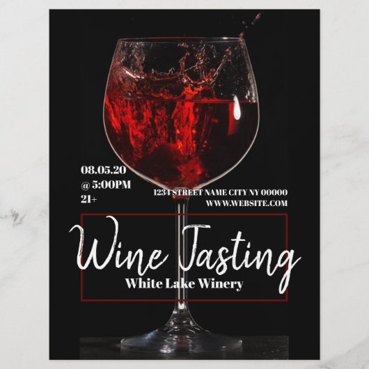 Wijntest Winery Flyer-Poster Flyer (Voorkant)