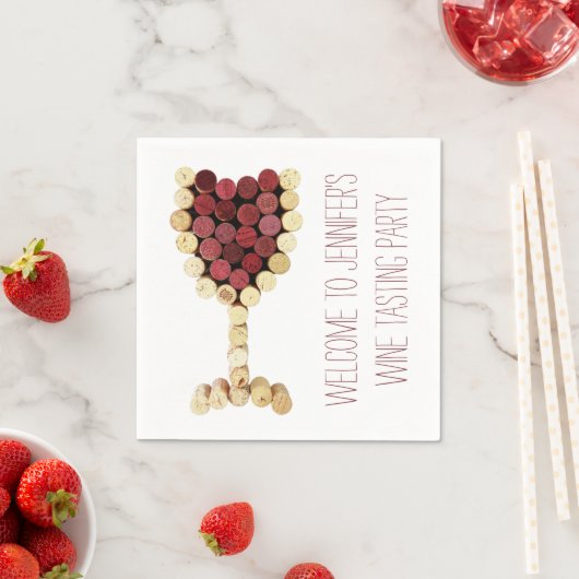 Wijntesteeltpartij Aangepaste servetten (Insitu)