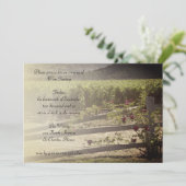 Wijntestopstelling bij wijnbouw en Rozen Kaart (Staand voorkant)