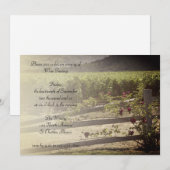 Wijntestopstelling bij wijnbouw en Rozen Kaart (Voorkant / Achterkant)