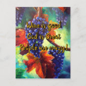 Wijnthema Briefkaart (Voorkant)