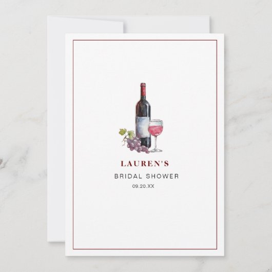 Wijnthema Hij zei dat ze zei Vrijgezellenfeest spe Kaart (Achterkant)