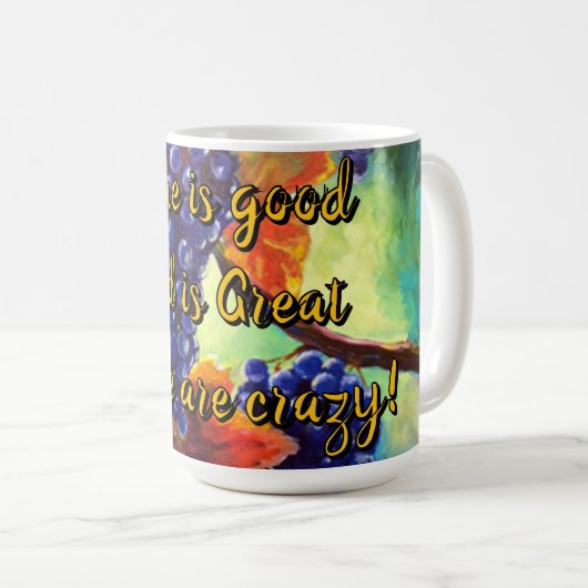 Wijnthema Koffiemok (Voorkant rechts)