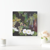 Wijnthema op maat vierkante klok (Huis)