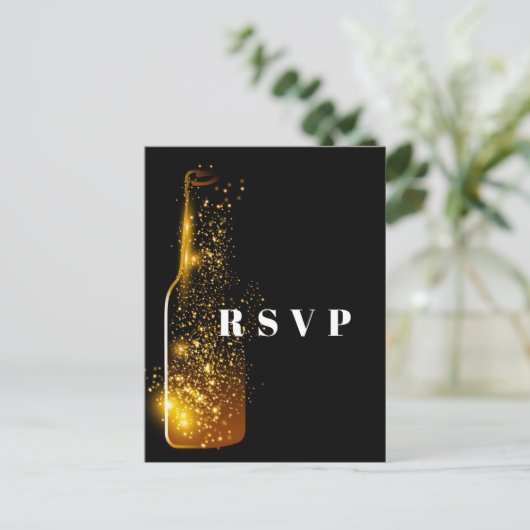 wijnthema, partij, Briefkaart RSVP (Staand voorkant)