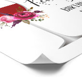 Wijnthema, volwassen partij, welkomstteken poster (Hoek)