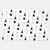 Wijnthema Wrappapier - Roos Gold Inpakpapier Vel (Voorkant 2)