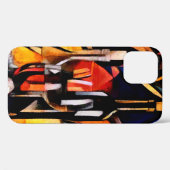 Wijnthema's in de stijl van het cubisme. Flessen, Case-Mate iPhone Case (Achterkant (horizontaal))