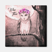 Wijntijd Owl Magnet