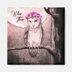 Wijntijd Owl Magnet