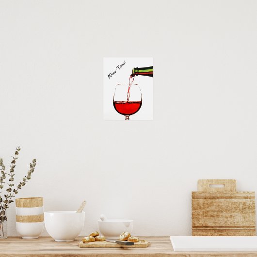 Wijntijd-Poster Poster (Keuken)