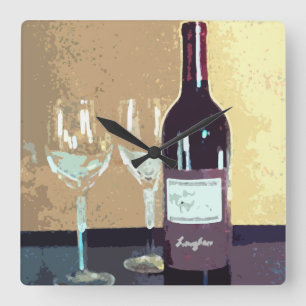 Wijntijd Vierkante Klok