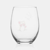 Wijntijd Wijnglas Zonder Voet (Achterkant)