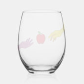 Wijntijd Wijnglas Zonder Voet (Achterkant)