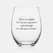 Wijntoast Wijnglas Zonder Voet (Achterkant)