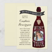 Wijntour | Foto vrijgezellenfeest Kaart (Voorkant / Achterkant)