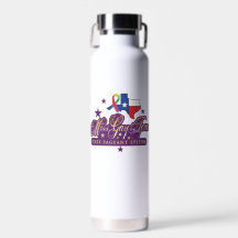 Wijntuimelaar met Miss Gay Texas State logo