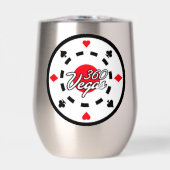wijntuimelaar roestvrij staal 360 Vegas Chip Logo (Voorkant)