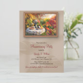 Wijntuin Art Wall Lijst Herfst housewarming party Kaart (Staand voorkant)