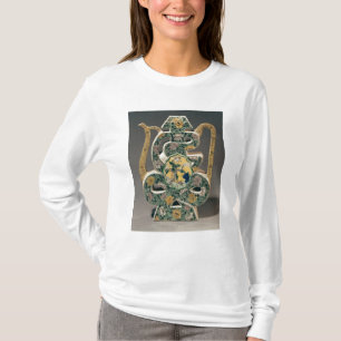 Wijnvaas in de vorm van het teken "shou" t-shirt