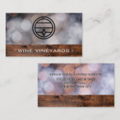 wijnvat | Cateringdiensten | Wijnmakerij | Bokeh Visitekaartje (Voorkant / Achterkant)