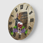 Wijnvat en -bril grote klok (Hoek)