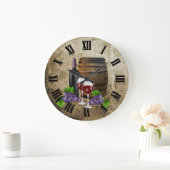 Wijnvat en -bril grote klok (Huis)