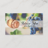 Wijnvat en wijngaard Estate Visitekaartje (Voorkant)