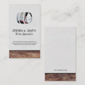 wijnvat | houtafwerking | Wijnliefhebbers Visitekaartje (Voorkant / Achterkant)