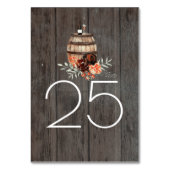 Wijnvat Rustiek Land Bloemen Kaart (Achterkant)