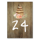 Wijnvat Rustiek Land Bloemen Kaart (Achterkant)