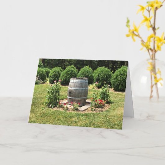 Wijnvat Tuindecoratie, Chateau Morrisette, VA Kaart (Gele Bloem)