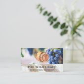 Wijnvat | Wijn druiven Visitekaartje (Staand voorkant)