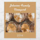 Wijnvat  Wijnetiket Wijn Etiket (Enkel label)