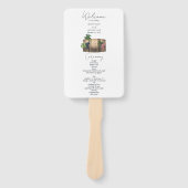 Wijnvat wijnmakerij Wijngaard Wedding Program Handwaaier (Voorkant)