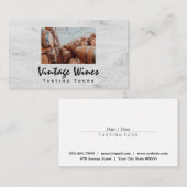 Wijnvaten | Houtnerf Visitekaartje (Voorkant / Achterkant)