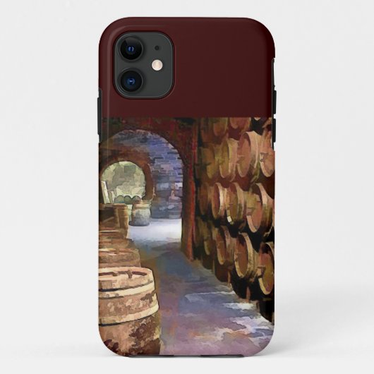 Wijnvaten in de wijnkelder Case-Mate iPhone case (Achterkant)
