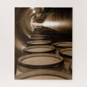 Wijnvaten in Kellar in Willamette Valley Oregon Legpuzzel (Verticaal)