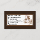 Wijnvaten - Lichtbruin Visitekaartje (Achterkant)