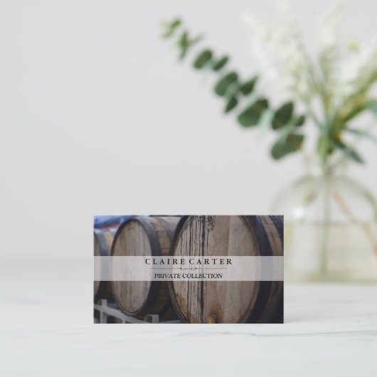 Wijnvaten Visitekaartje (Staand voorkant)