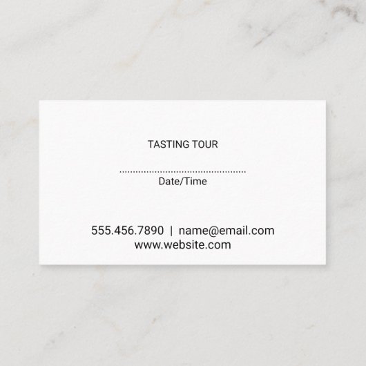 Wijnvaten | Wijngaard  Visitekaartje (Achterkant)