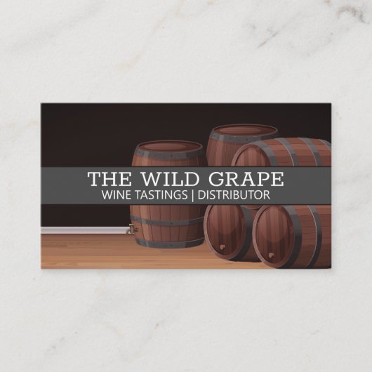 Wijnvaten | Wijngaard  Visitekaartje (Voorkant)
