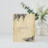 Wijnveld Bruiloft, Rustoord Waterverf, Dank Je Bedankkaart (Staand voorkant)